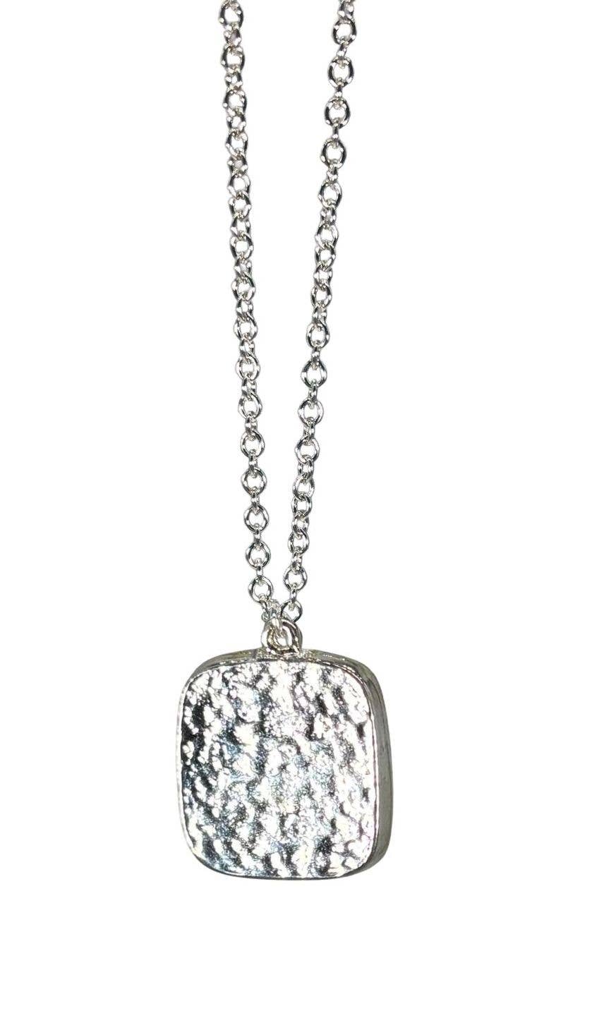 Verbena on the Beach Small Square Necklace