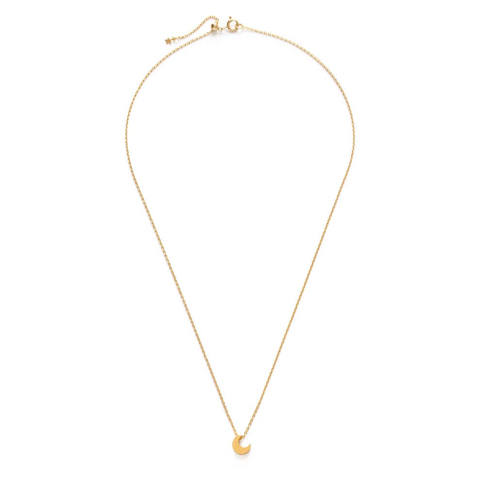 Tiny Crescent Moon Necklace