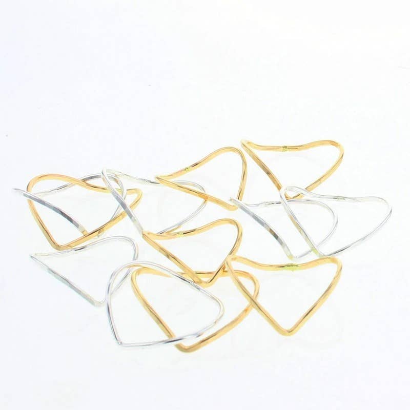 Chevron Stacking Rings