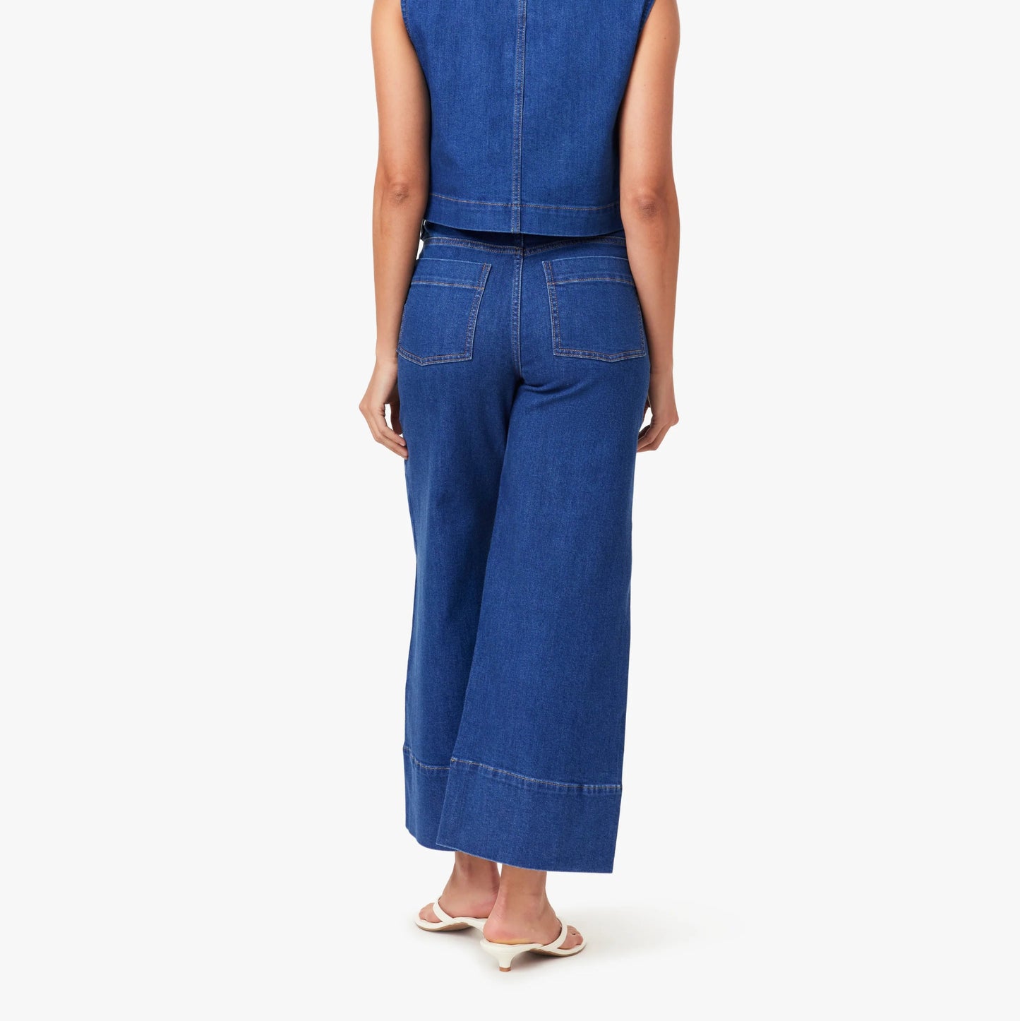 Denver Pintuck Crop Jeans