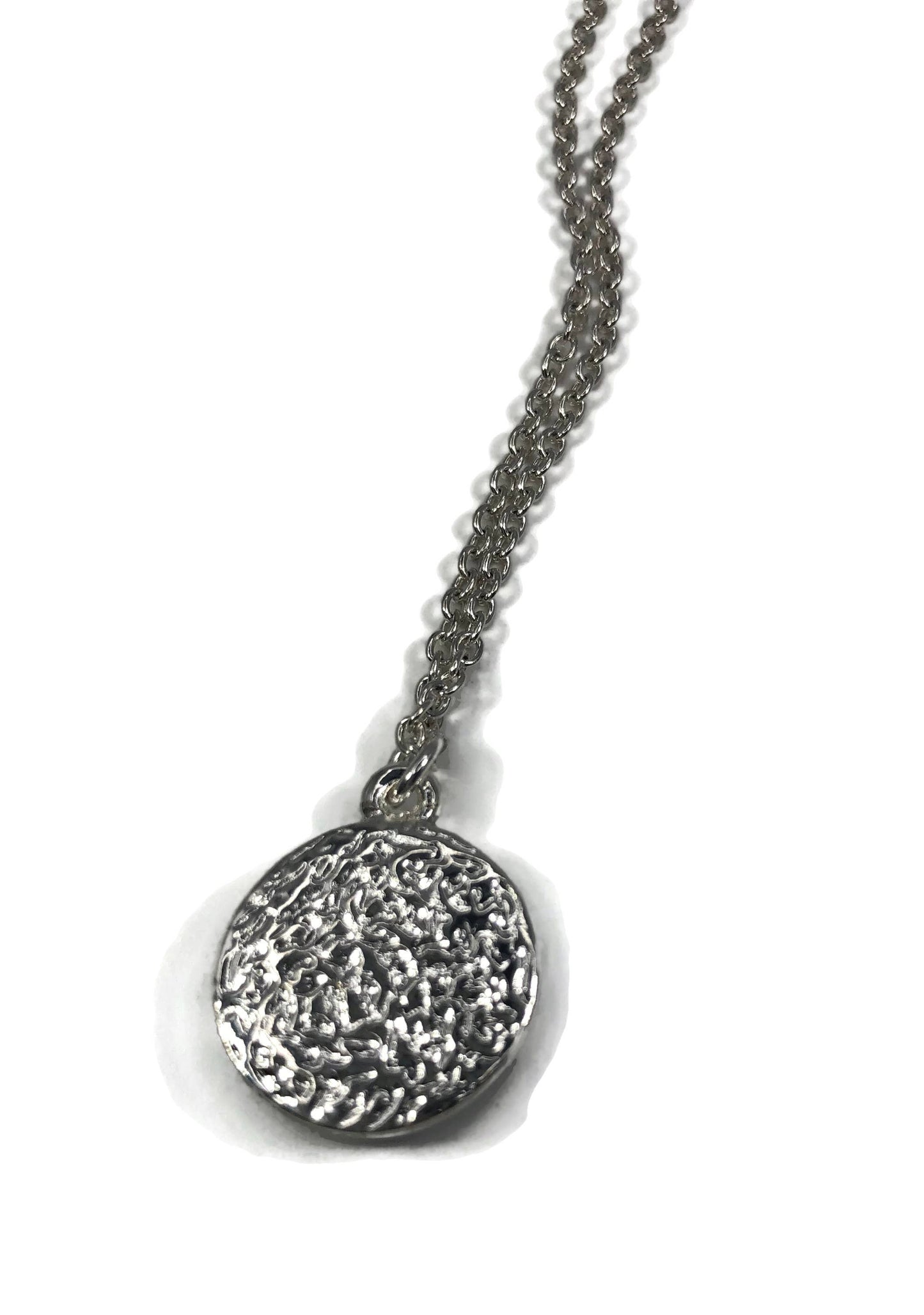 Marina at Midnight Small Round Pendant on Chain