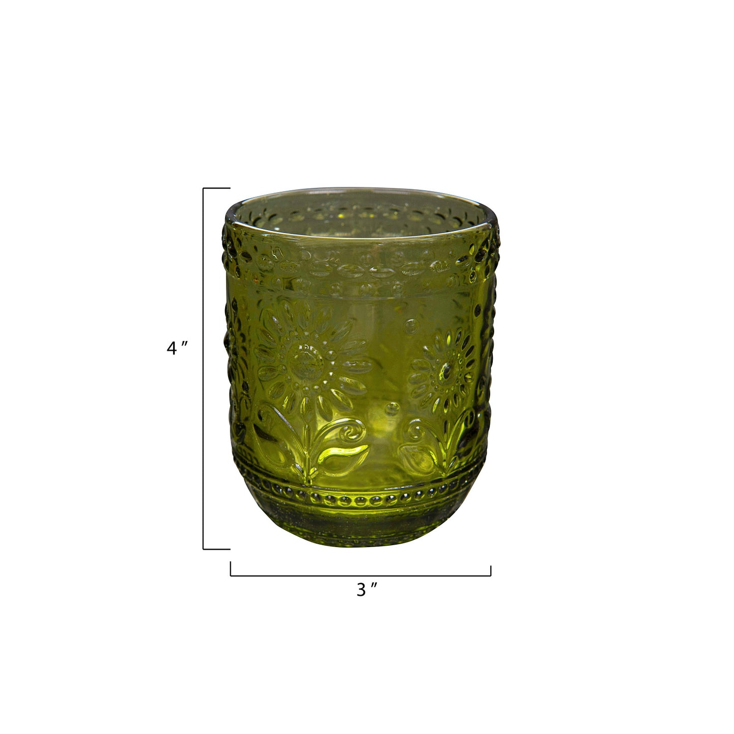 Embossed Green Drinking Mug