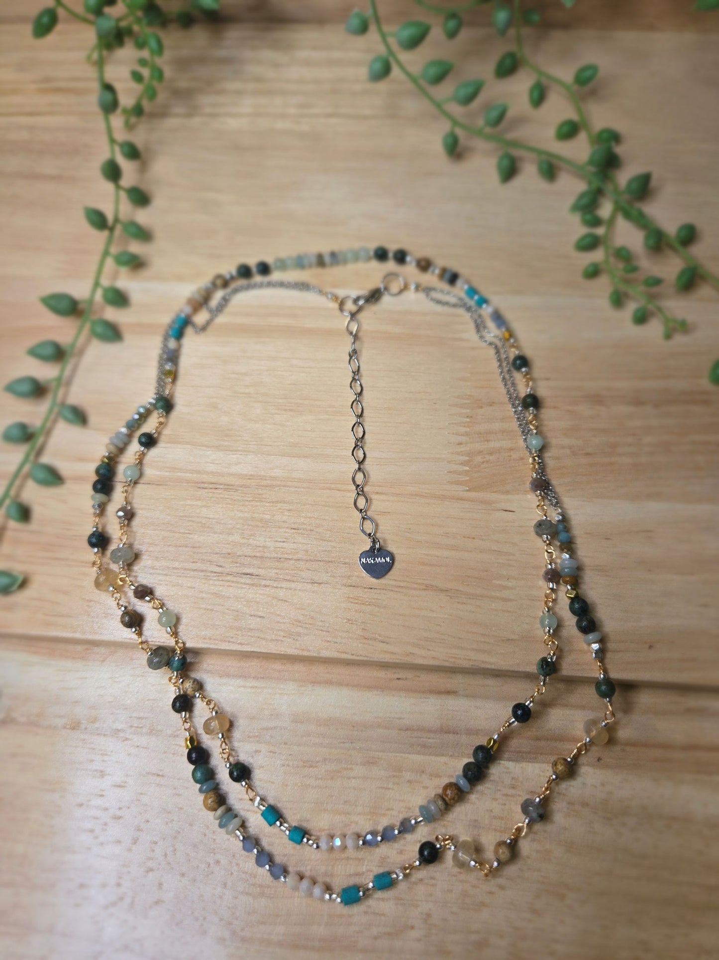 Boho Beaded Long Necklace