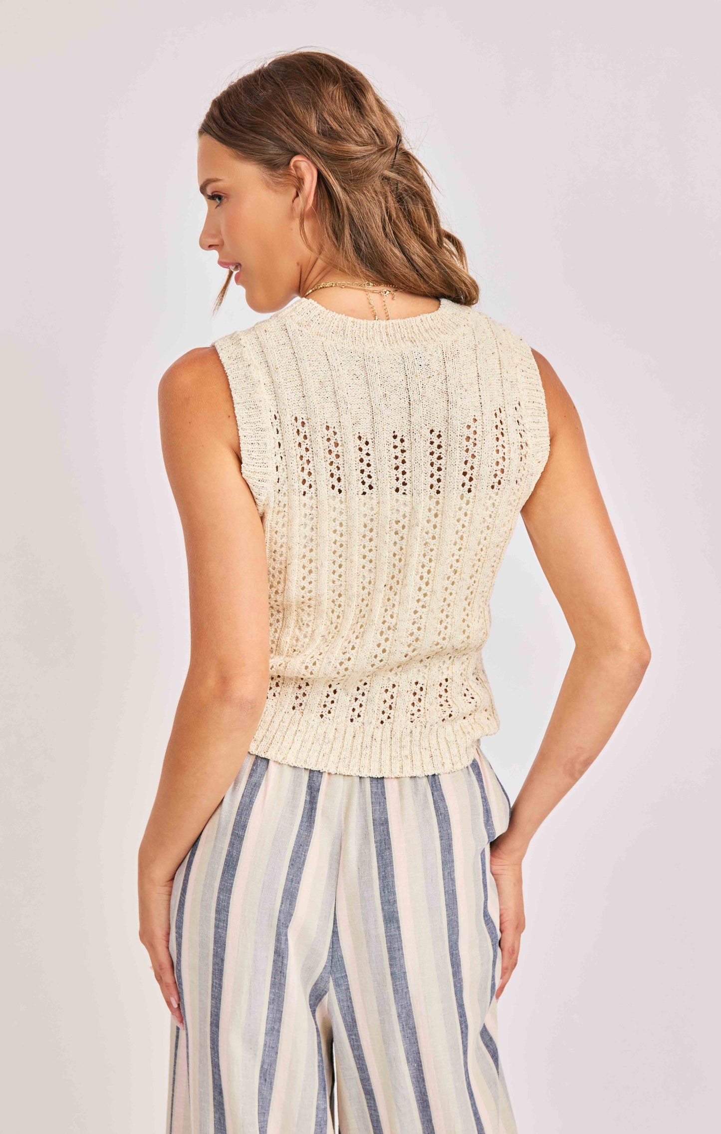 Montana Open Knit Sweater Vest