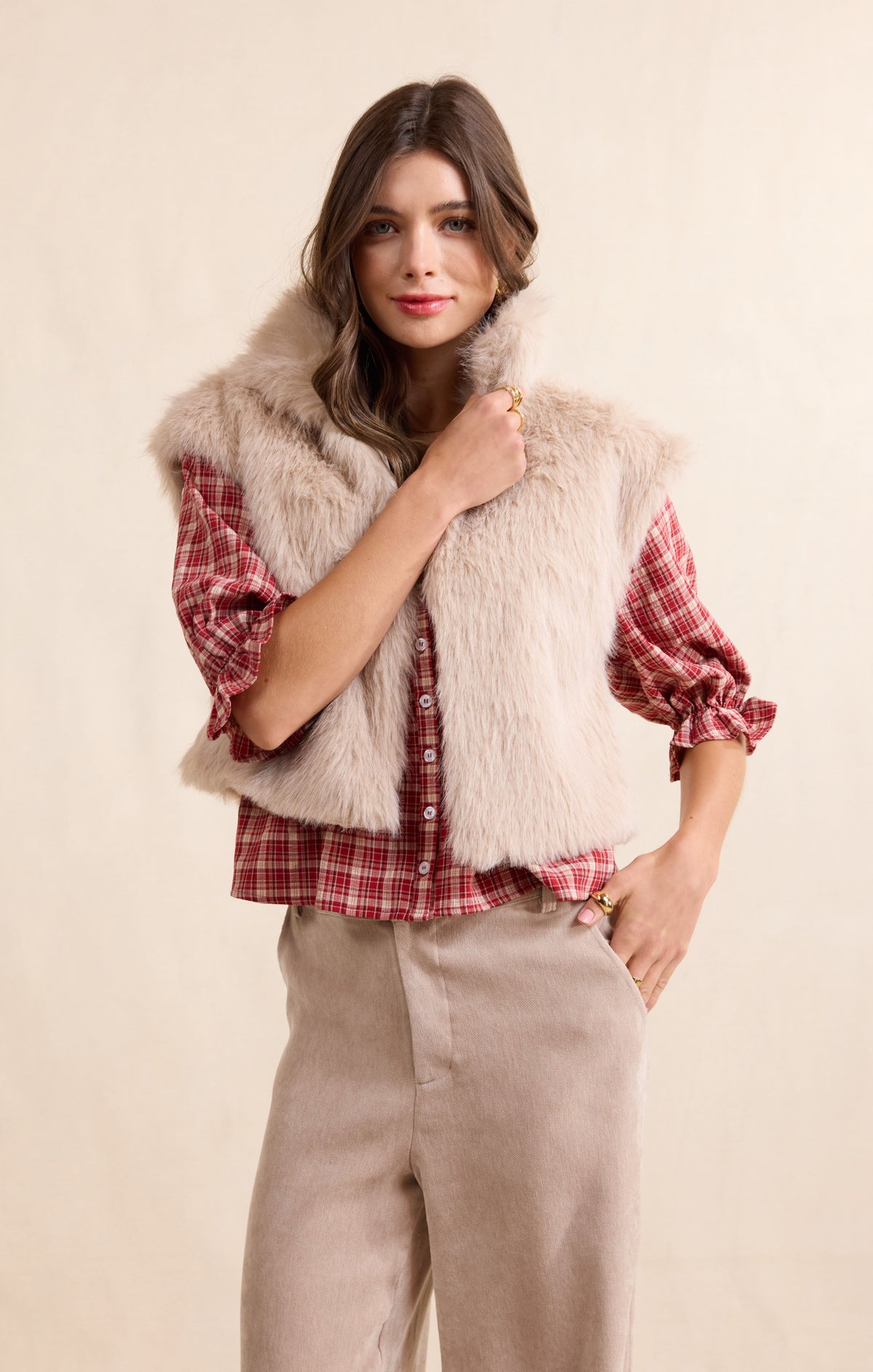 Georgetta Faux Fur Vest