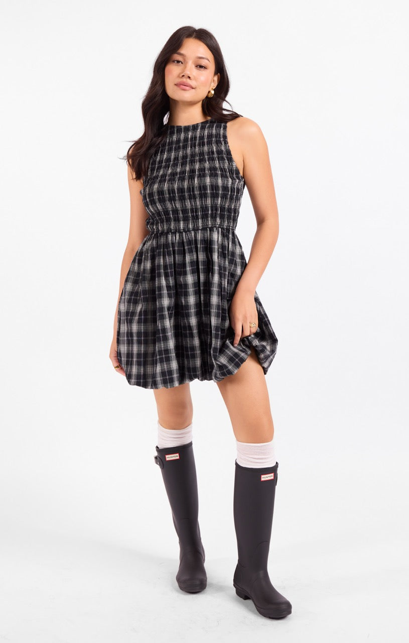 Petite Pause Smocked Bubble Dress