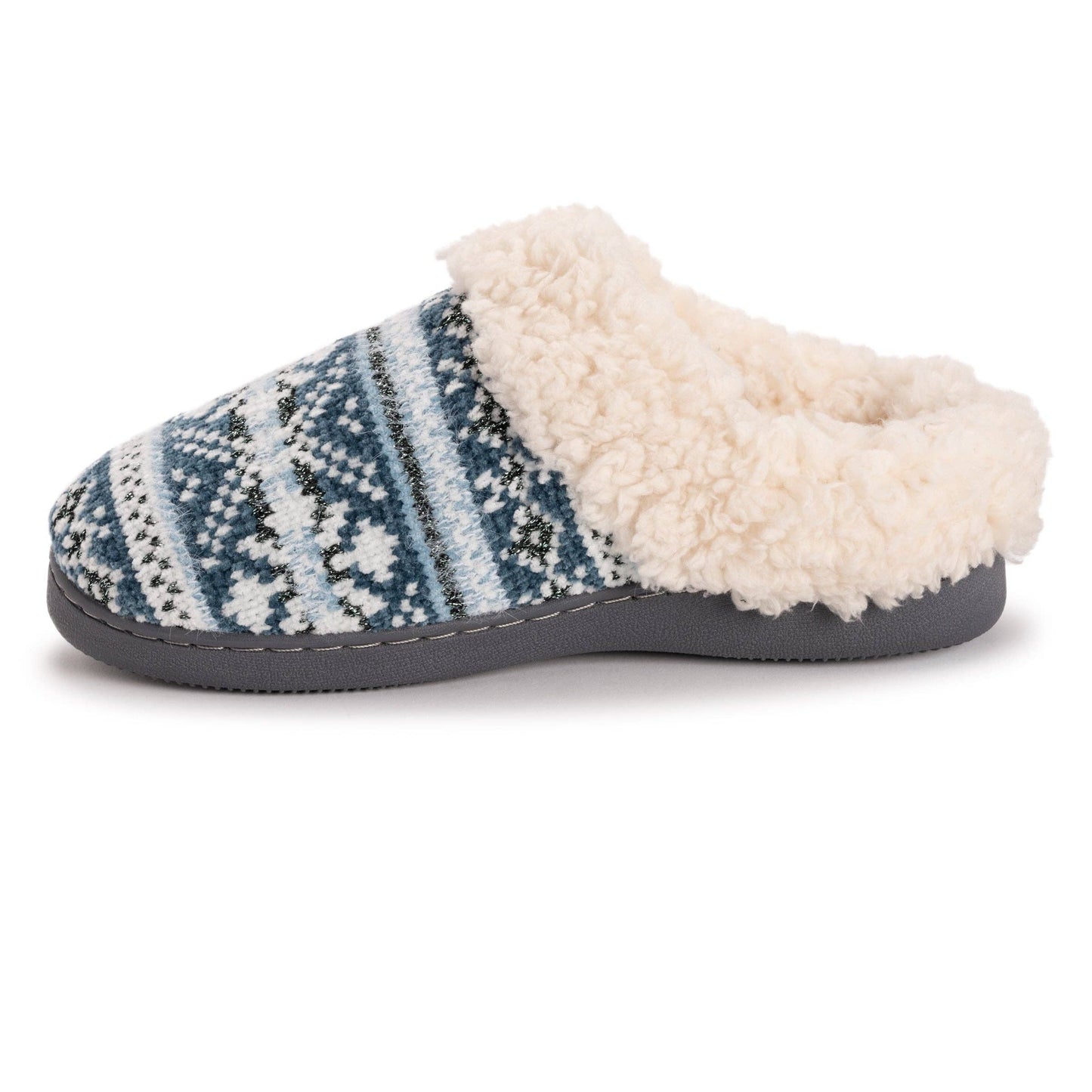 MUK LUKS Women's Suzanne Clog Slipper: Magical Christmas Teal / XL (11-12)
