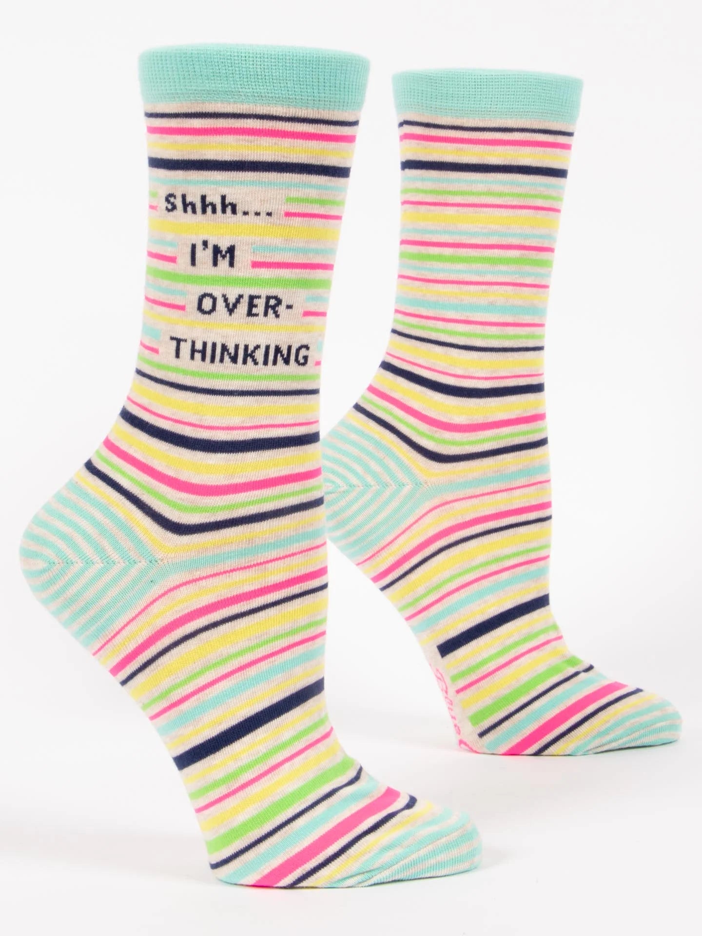 Shhh..I'm Overthinking Crew Socks