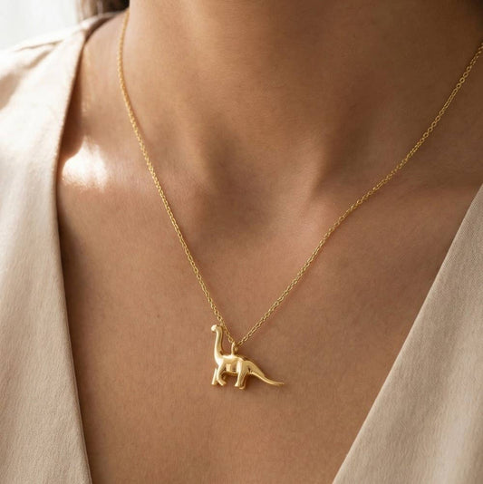 Brachiosaurus Dinosaur Pendant Necklace
