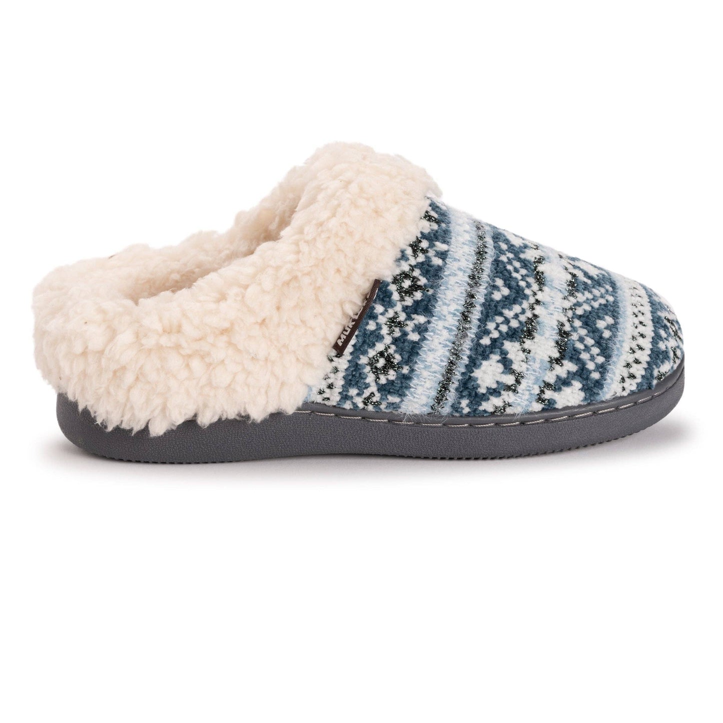 MUK LUKS Women's Suzanne Clog Slipper: Magical Christmas Teal / XL (11-12)