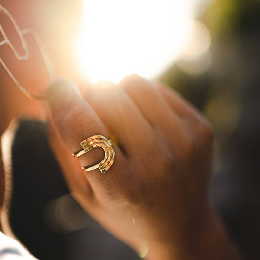Mesa Ring Statement in Sterling Silver