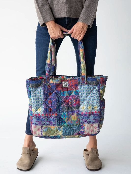 Reversible Puffy Tote | Mandal Patch