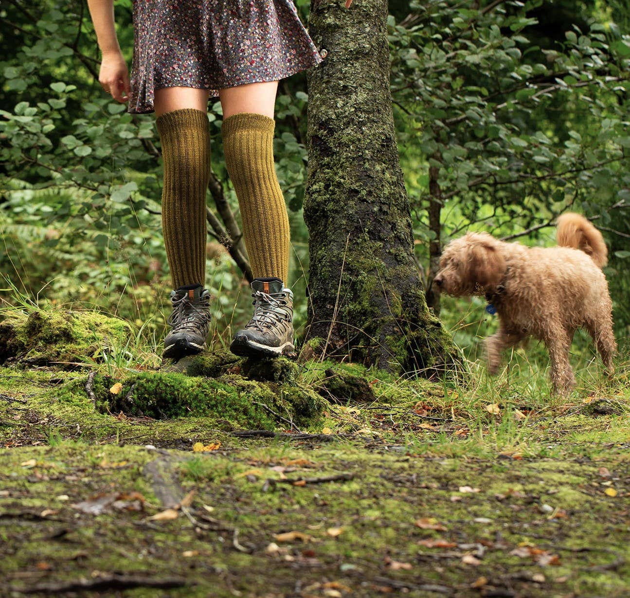 Women's Super Long Alpaca Chunky Rib Socks