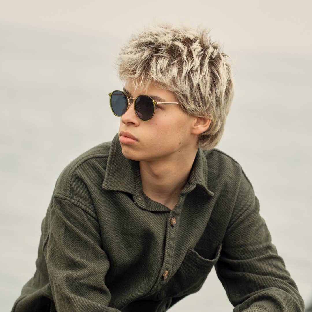 Niko - Crystal Olive Green / Gold / Smoke Pol.