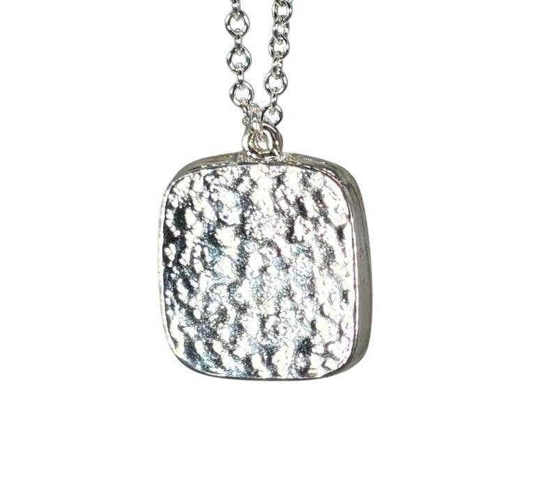Verbena on the Beach Small Square Necklace