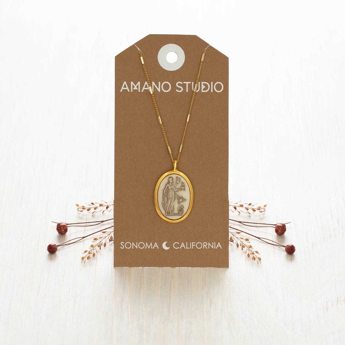 Aphrodite Vintage Cameo Necklace