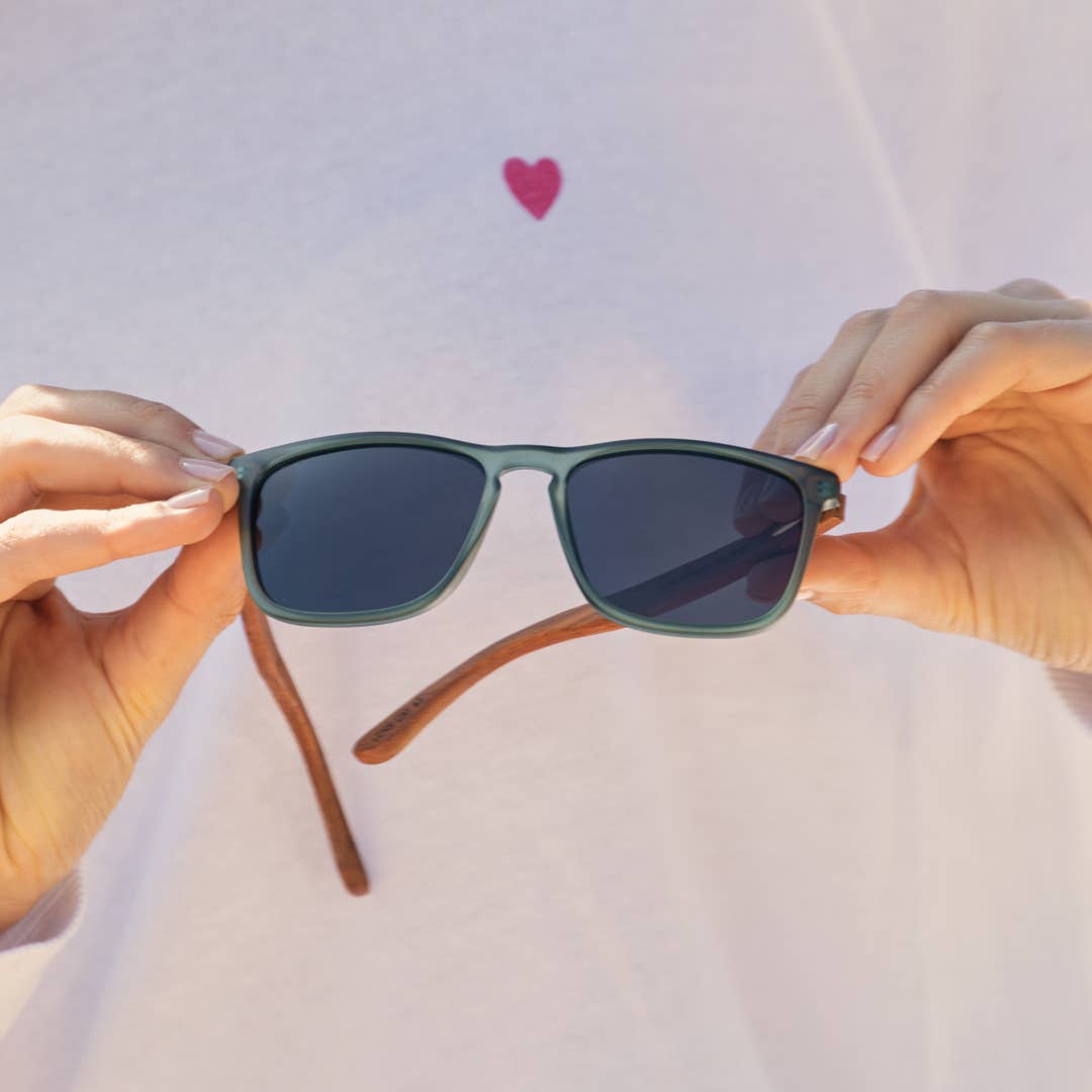 Cail - Matte Green / Walnut Wood / Smoke Polarized