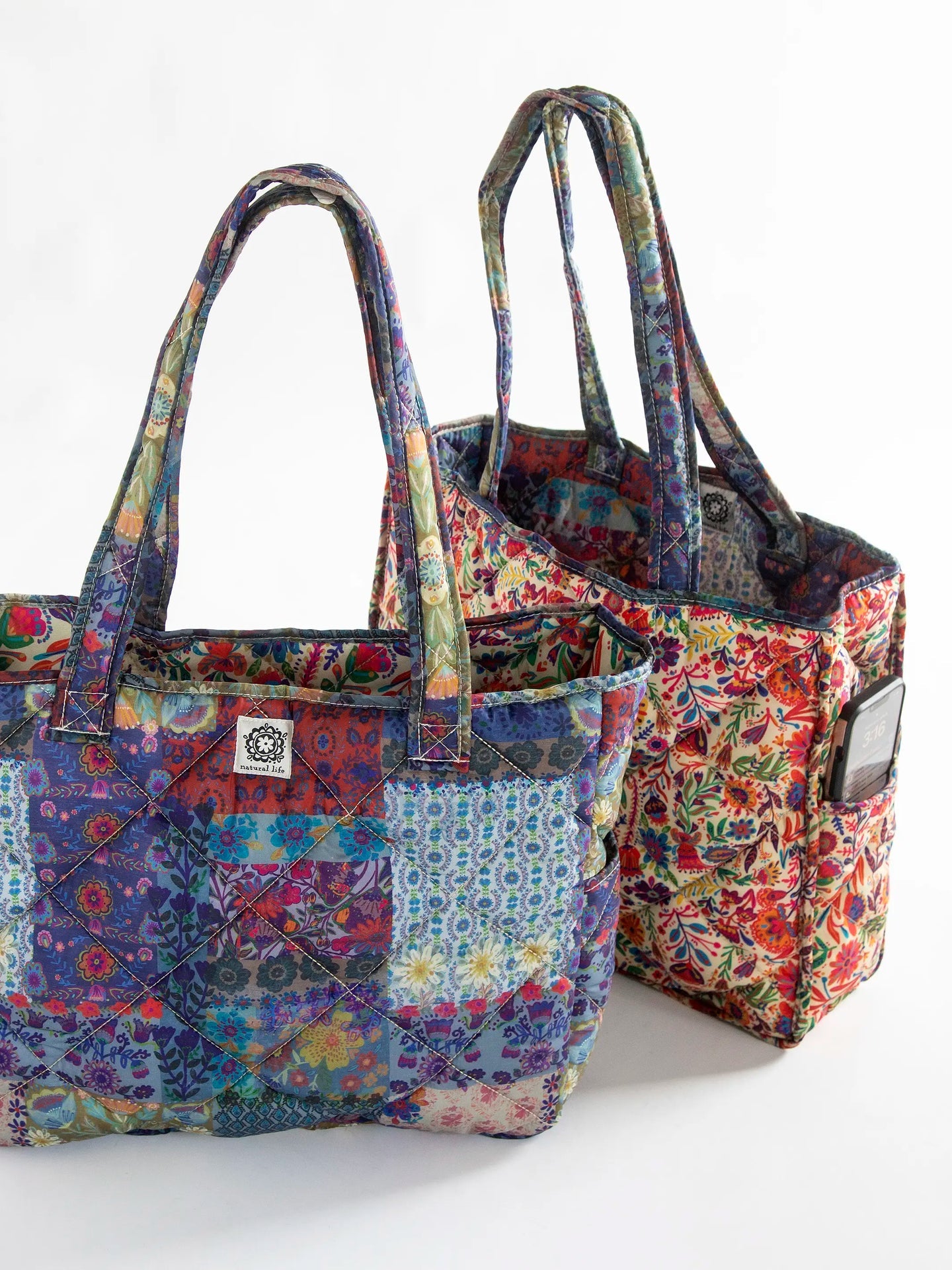 Reversible Puffy Tote | Mandal Patch