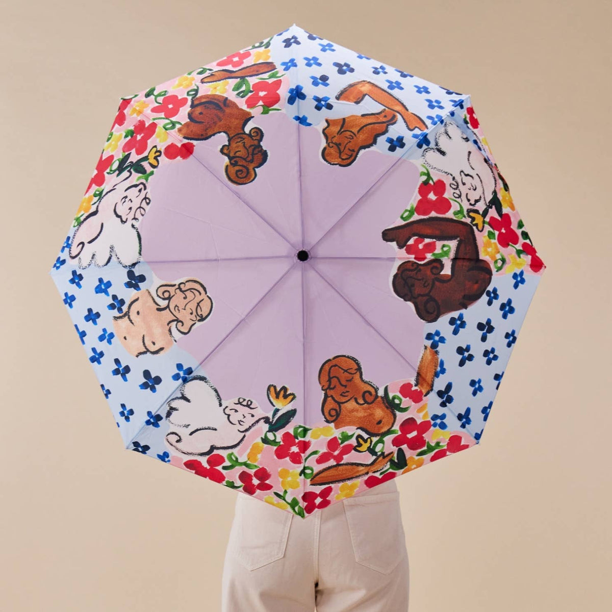 Heaven's Garden Print Eco-Friendly Duckhead Umbrella