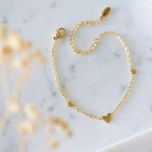 Triple Heart Bracelet | Waterproof