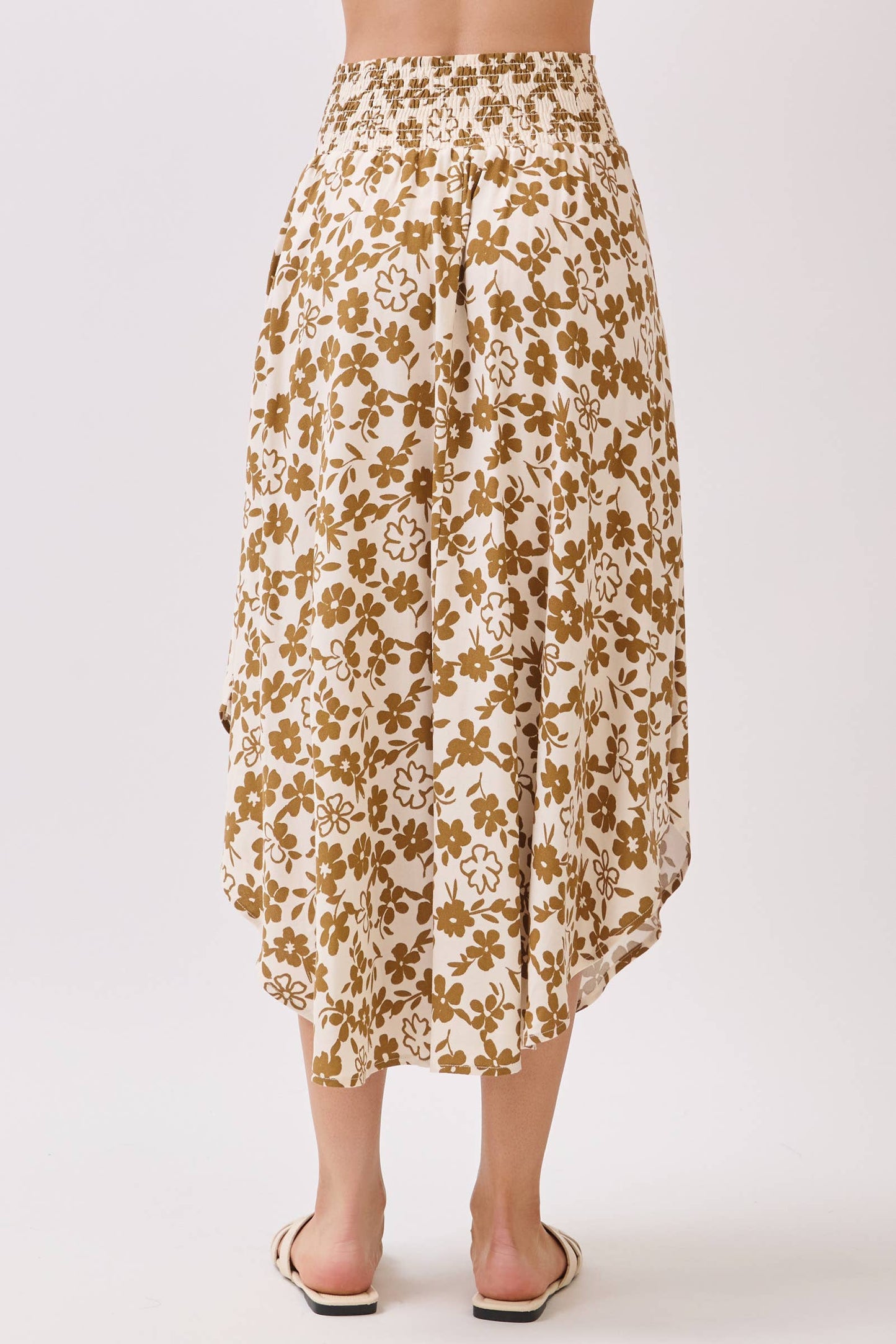 Avery Skirt | Tan Floral