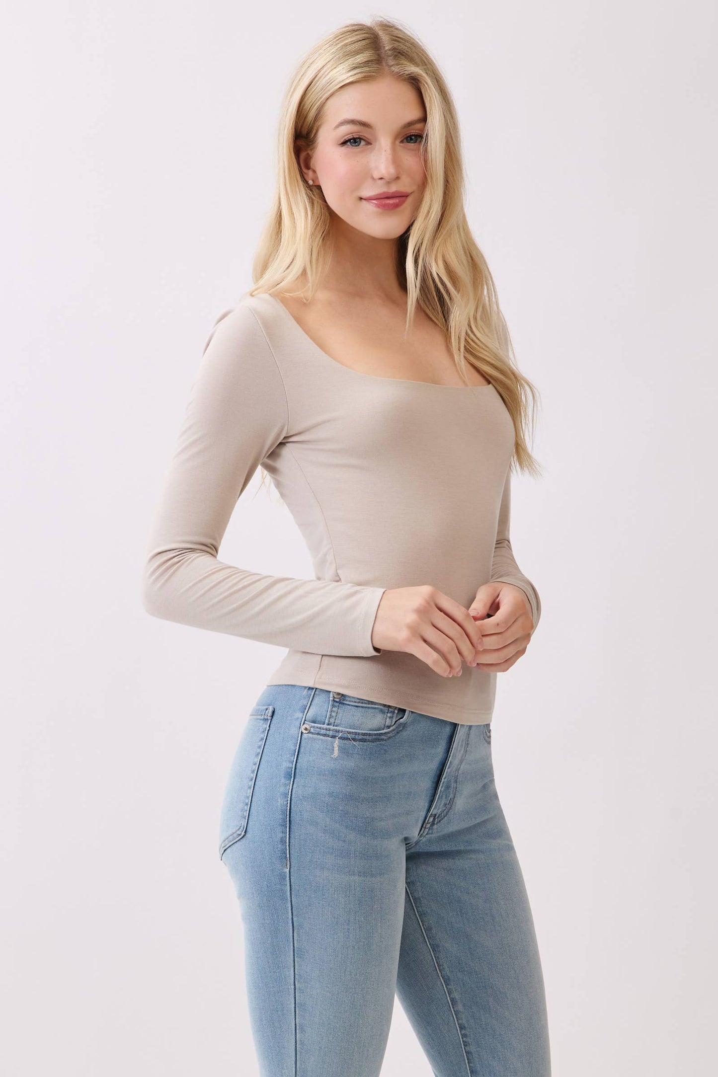 Liz Square Neck Top