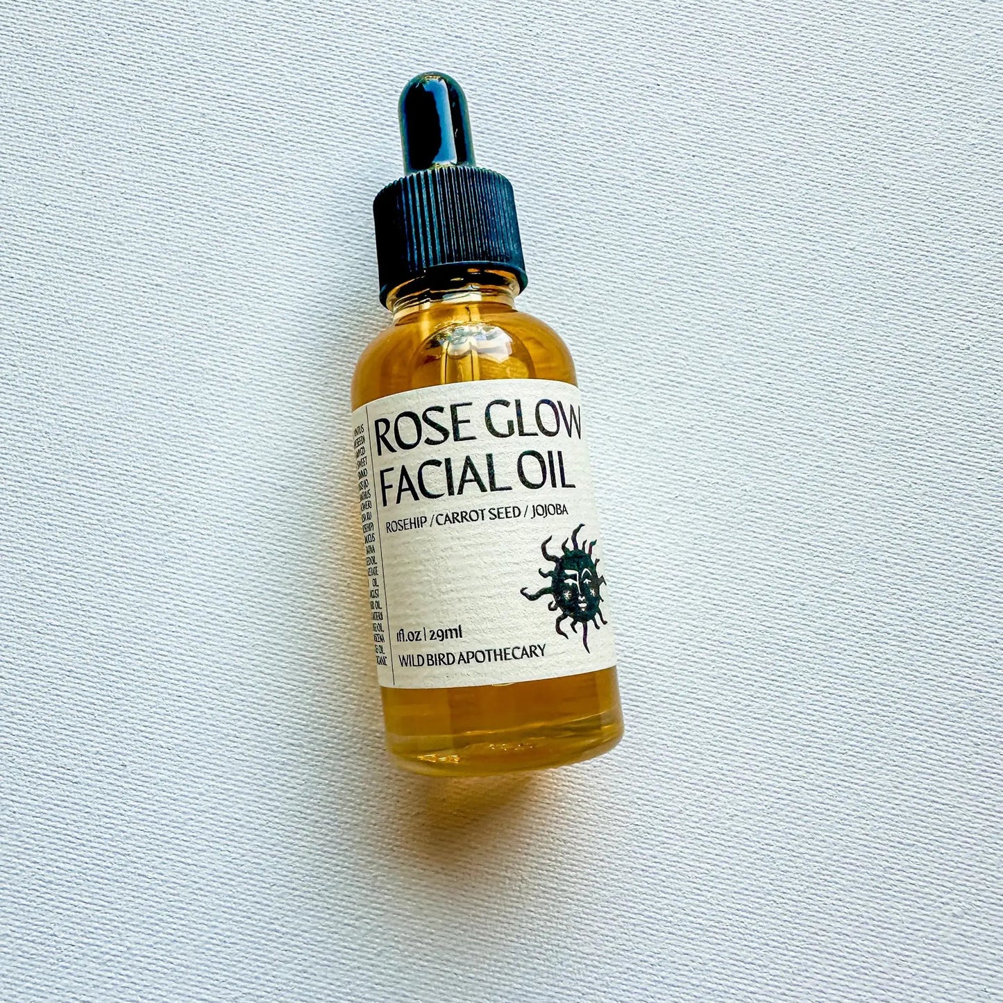 Organic Rose Glow Facial Oil Serum 1oz