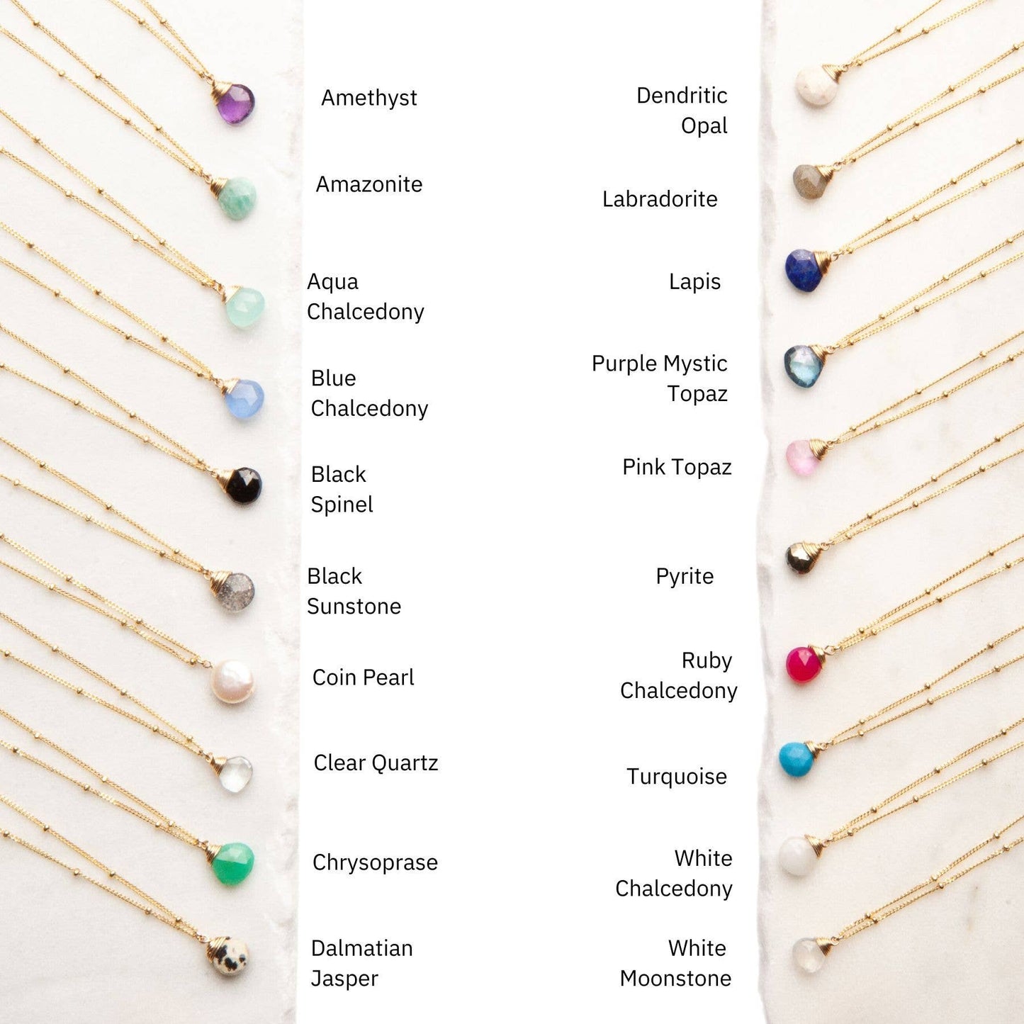 Trinket Stone Necklaces