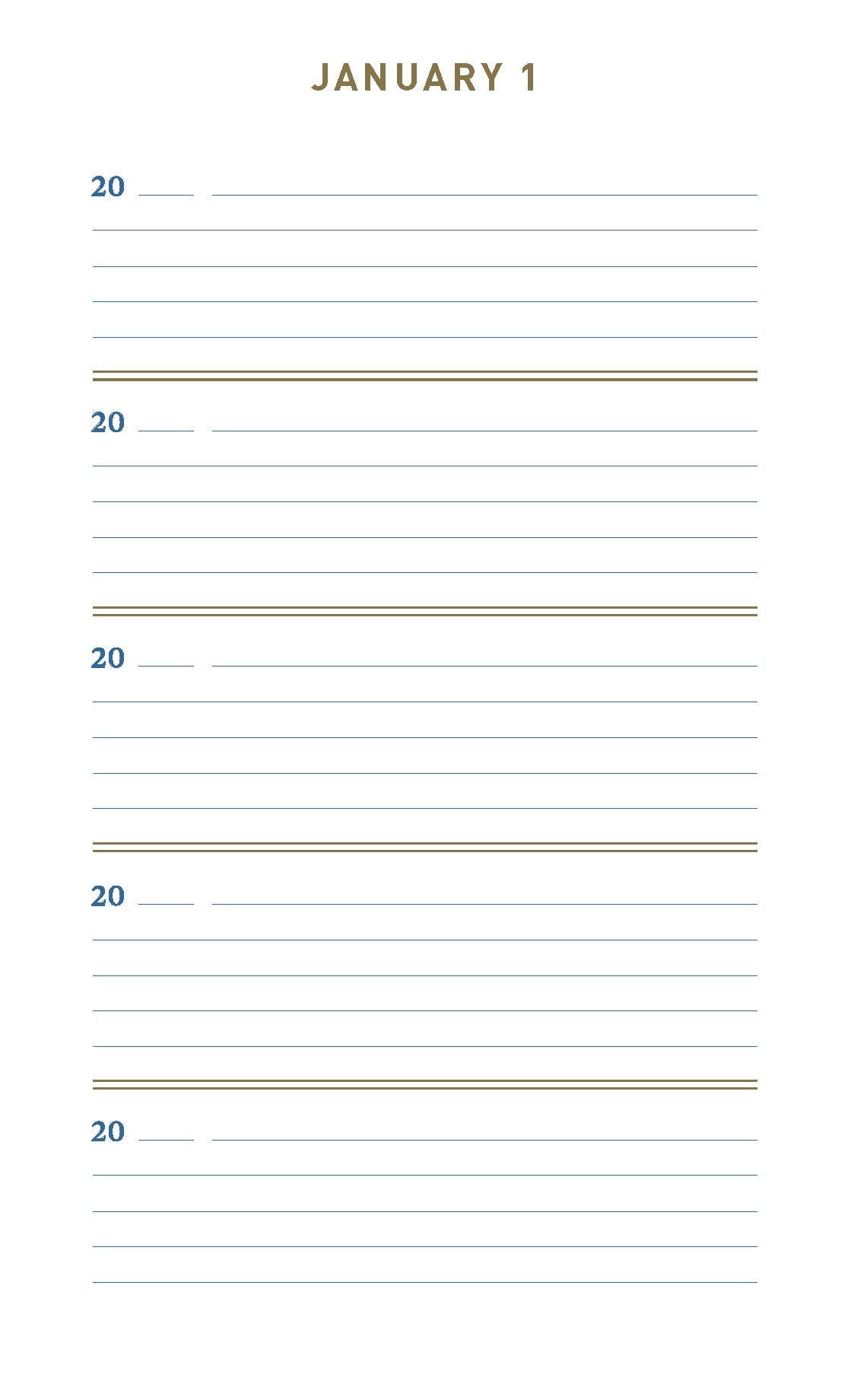 Denim One Line A Day