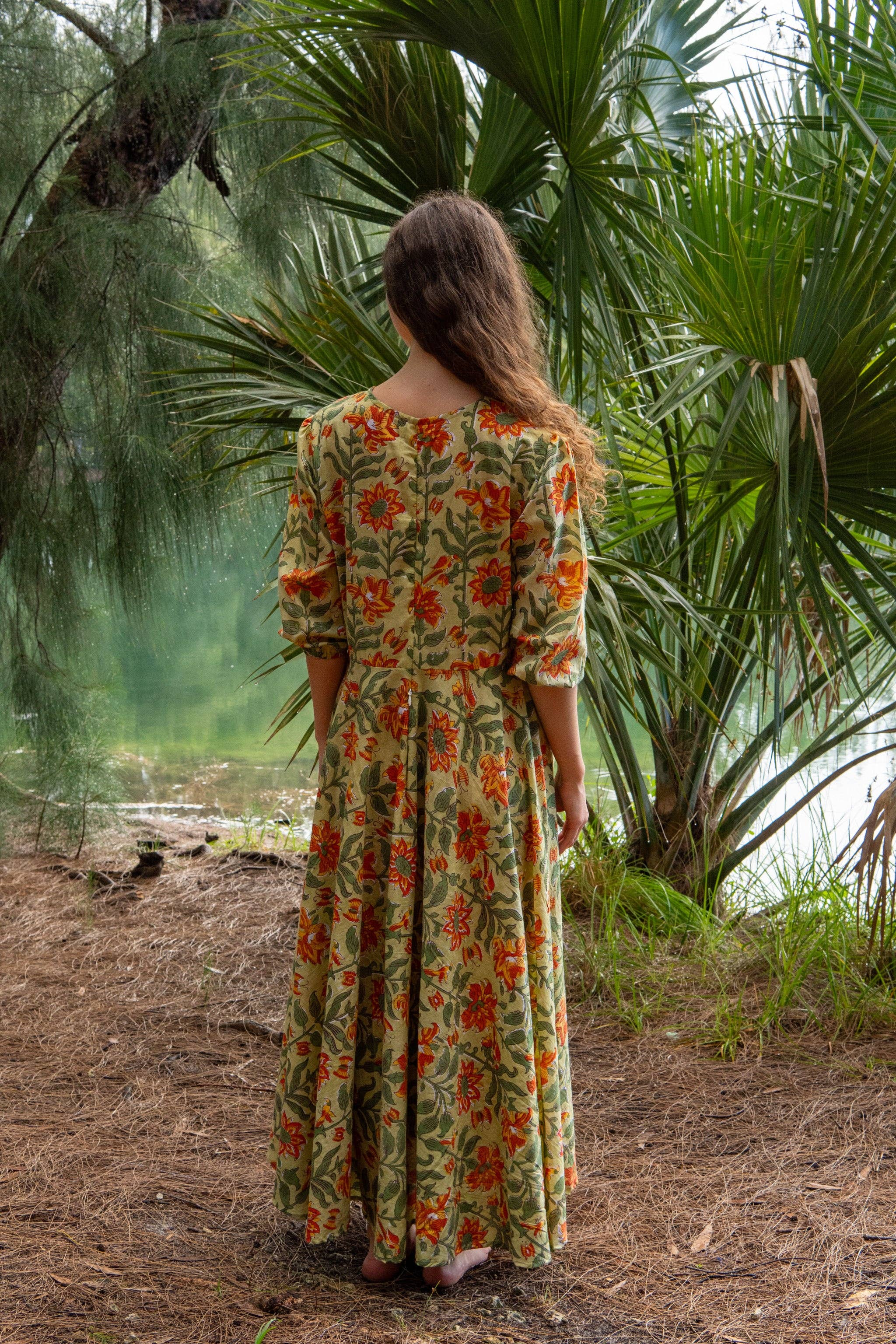 Leela Maxi Dress in Marigold