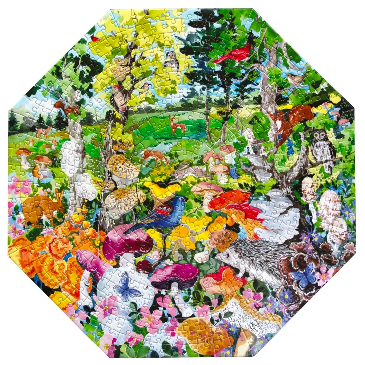 Edible Mushrooms 500 Piece Octagon Puzzle