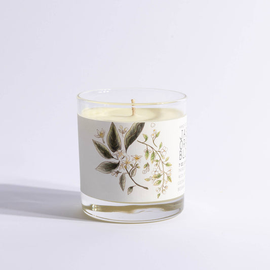 Jasmine & Orange Blossom - Medium Glass  - Just Bee Candle