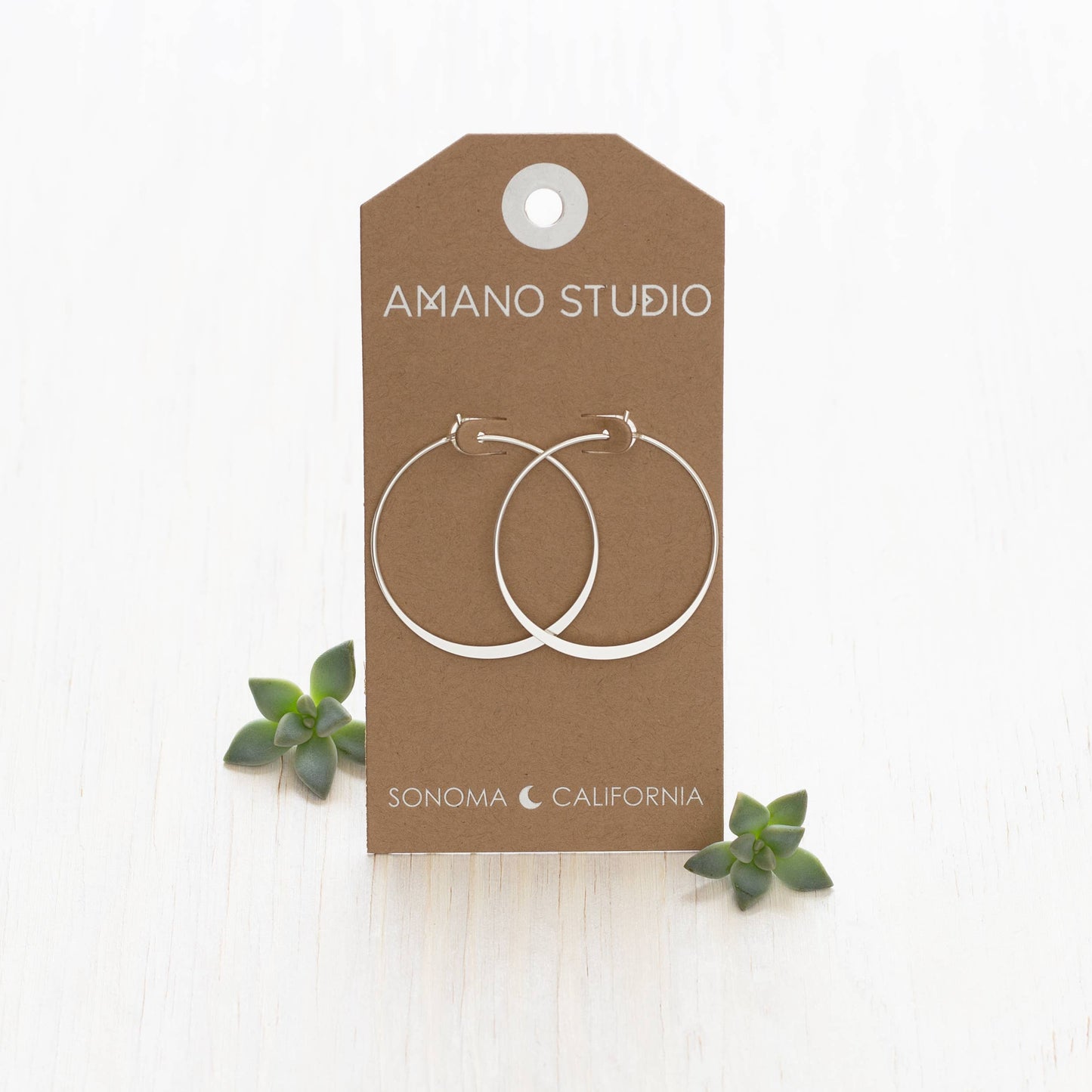 1.5" Classic Hoop Earrings