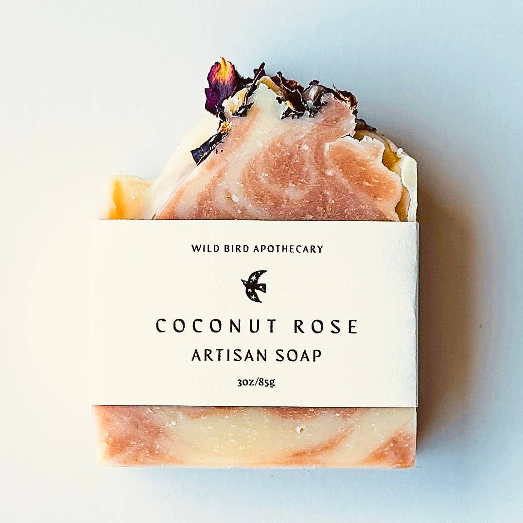 Coconut Rose Essential Oil Bar Soap 4oz