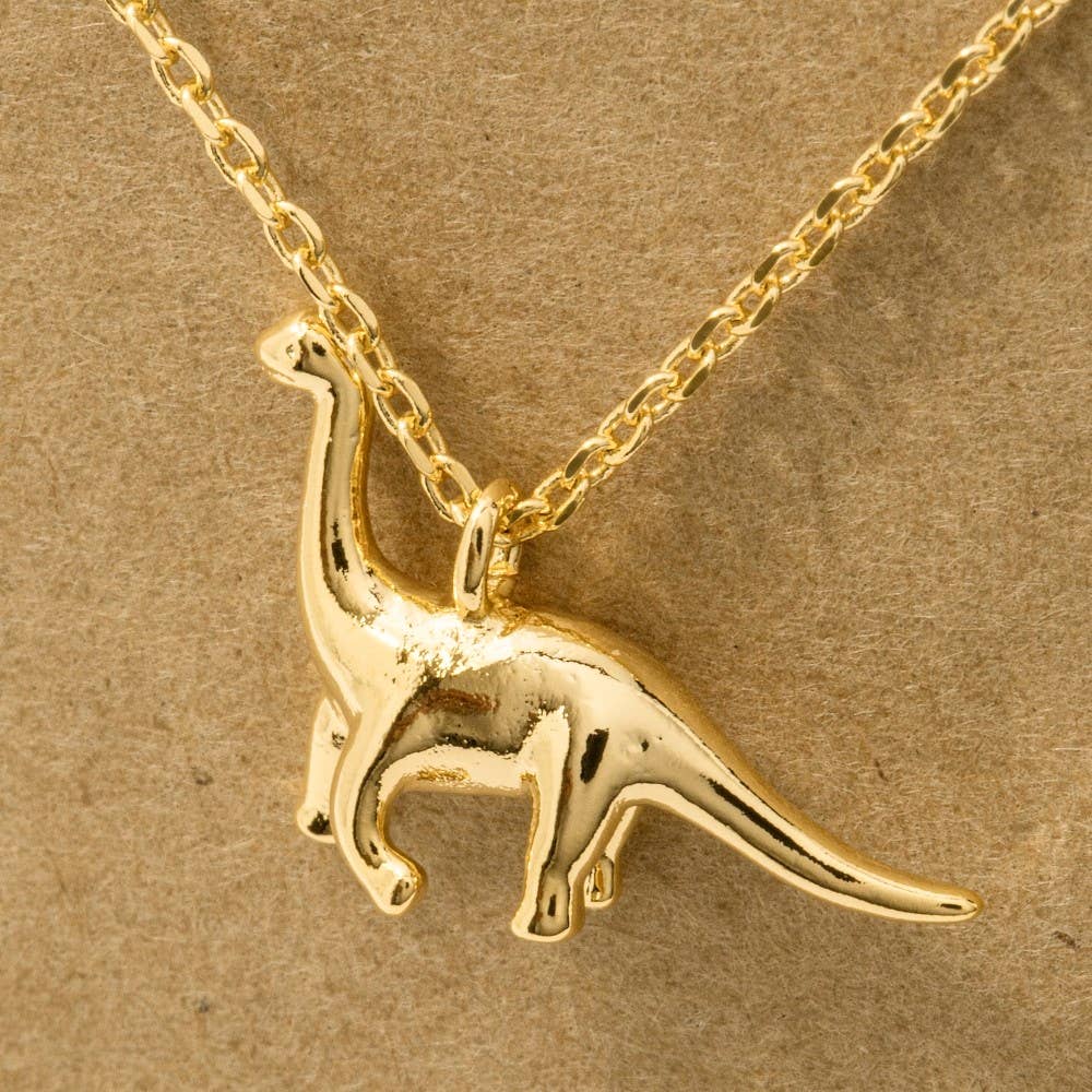 Brachiosaurus Dinosaur Pendant Necklace