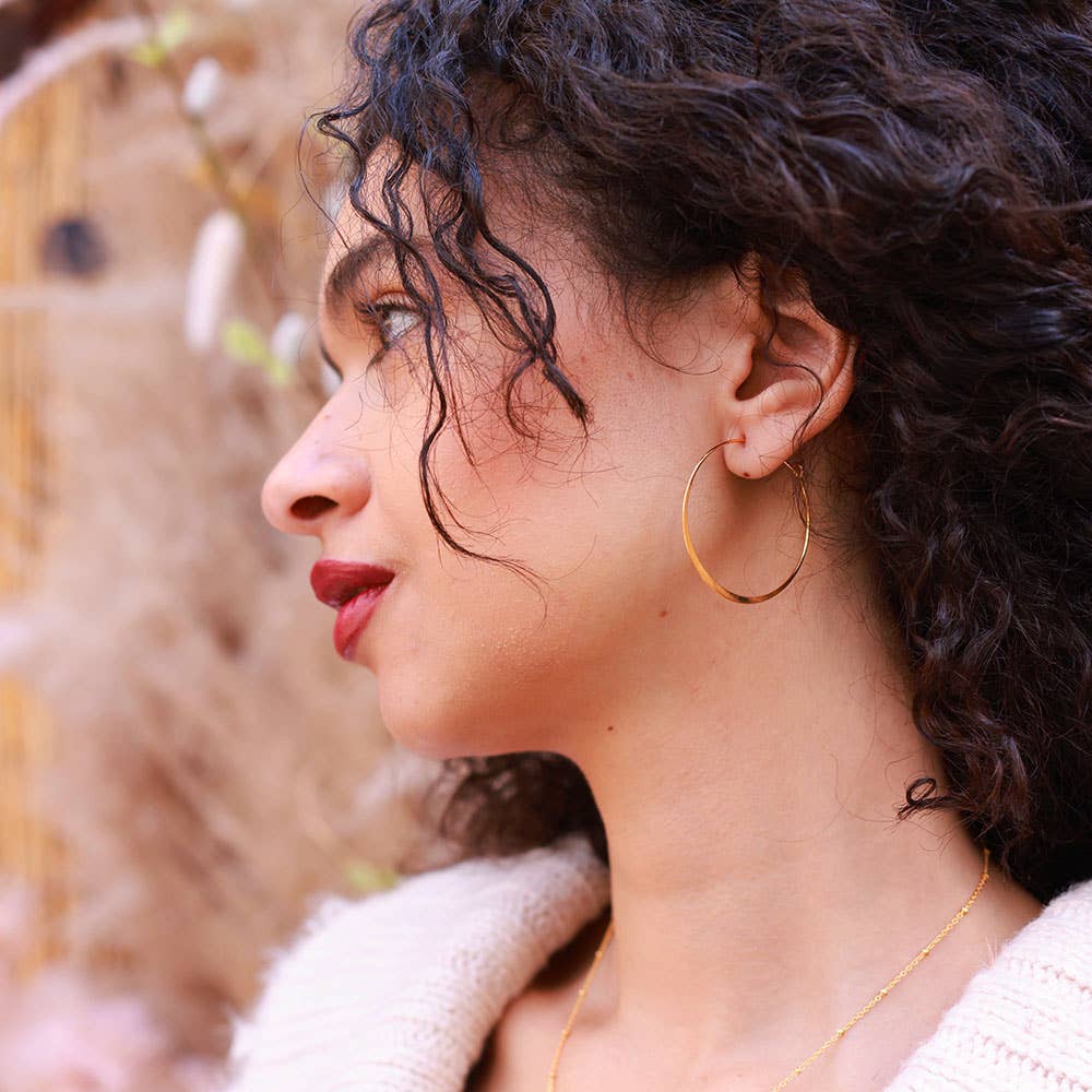 1.5" Classic Hoop Earrings