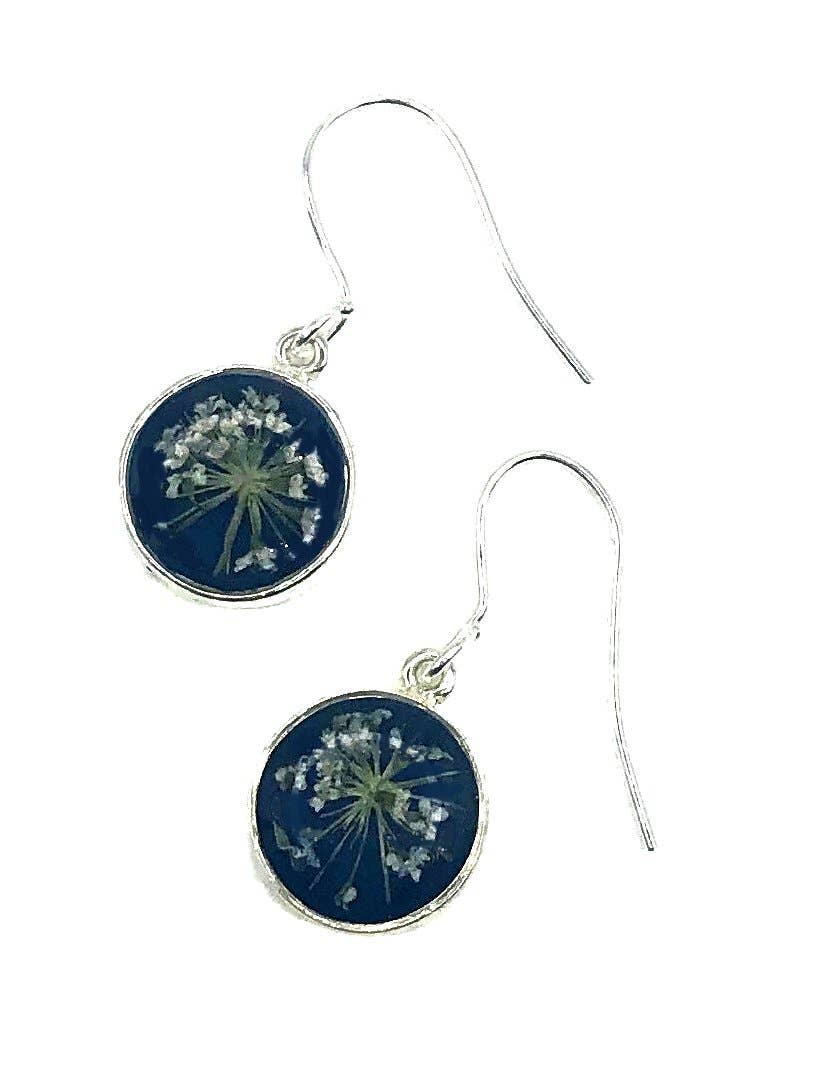 Marina at Midnight Ultra Small Round Earrings