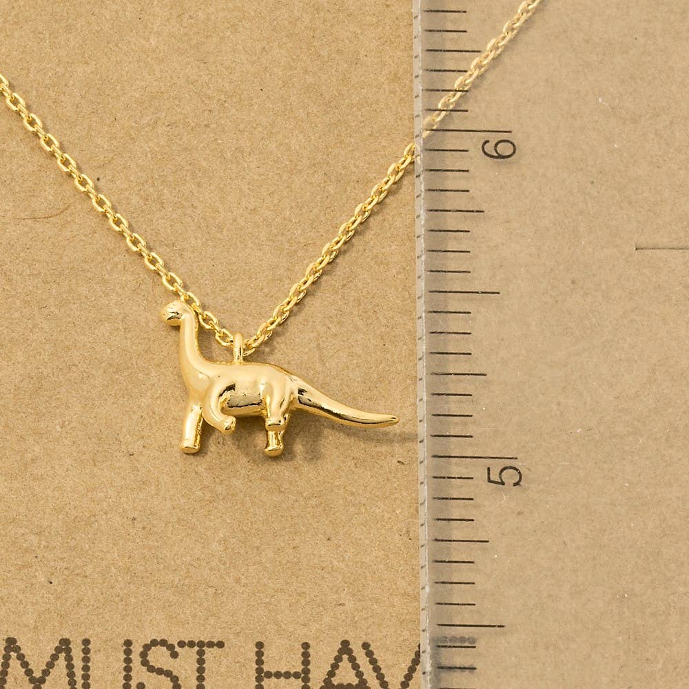 Brachiosaurus Dinosaur Pendant Necklace