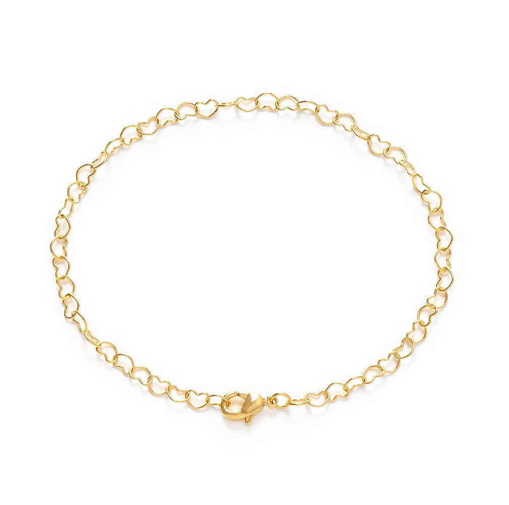 Heart Link Chain Bracelet