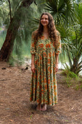 Leela Maxi Dress in Marigold
