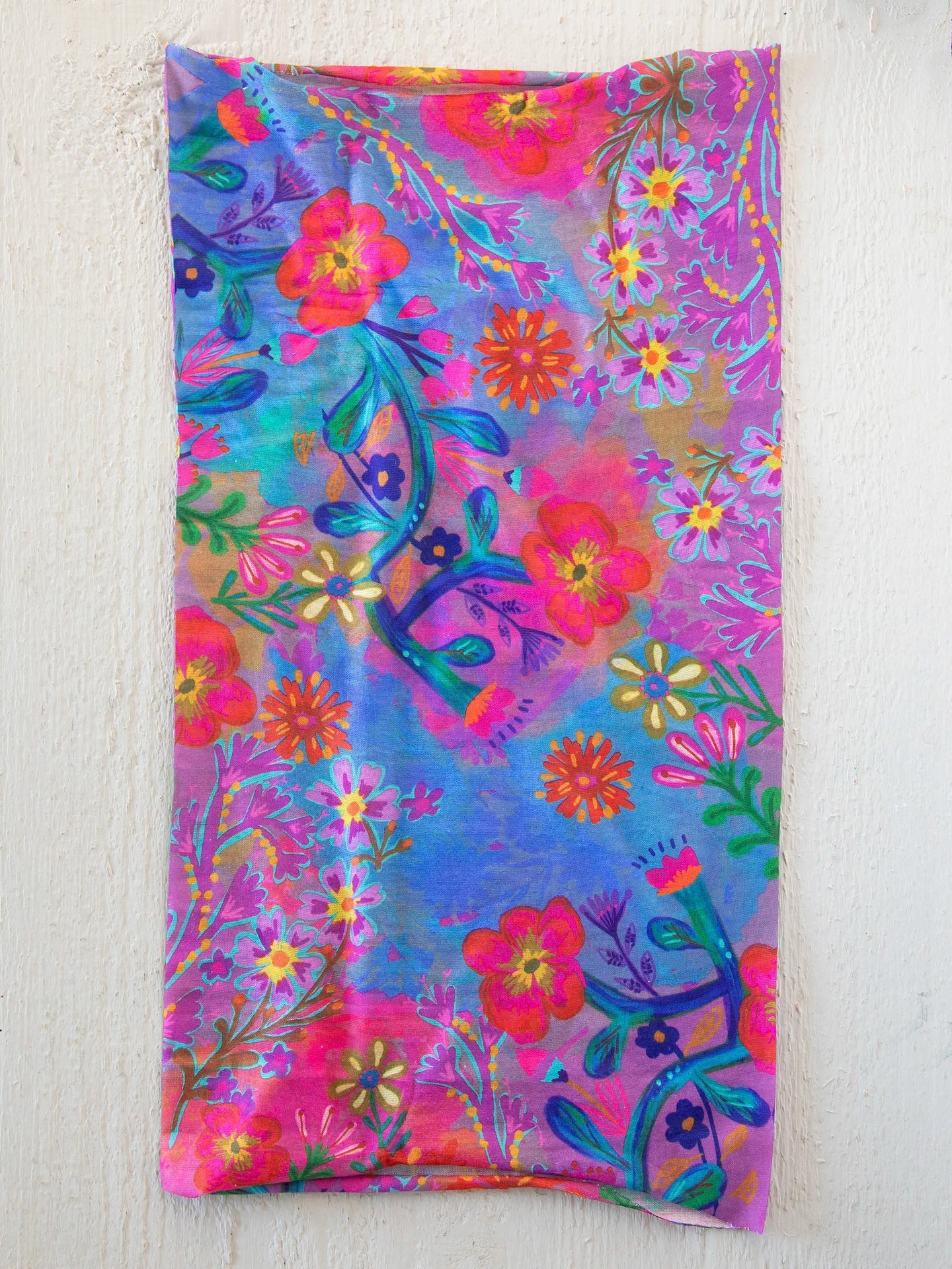 Full Boho Bandeau® Headband | Neon Blue Pink