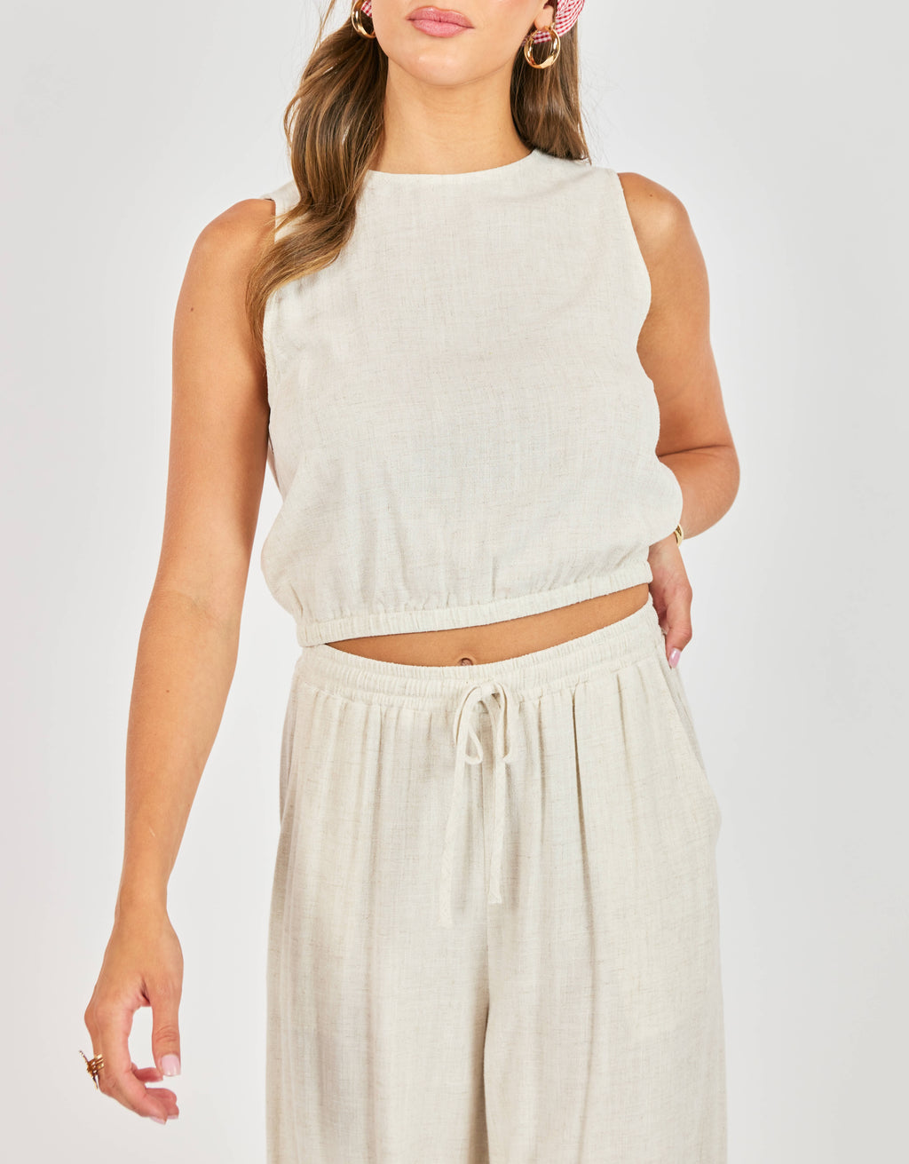 Sugarloaf Linen-Blend Top