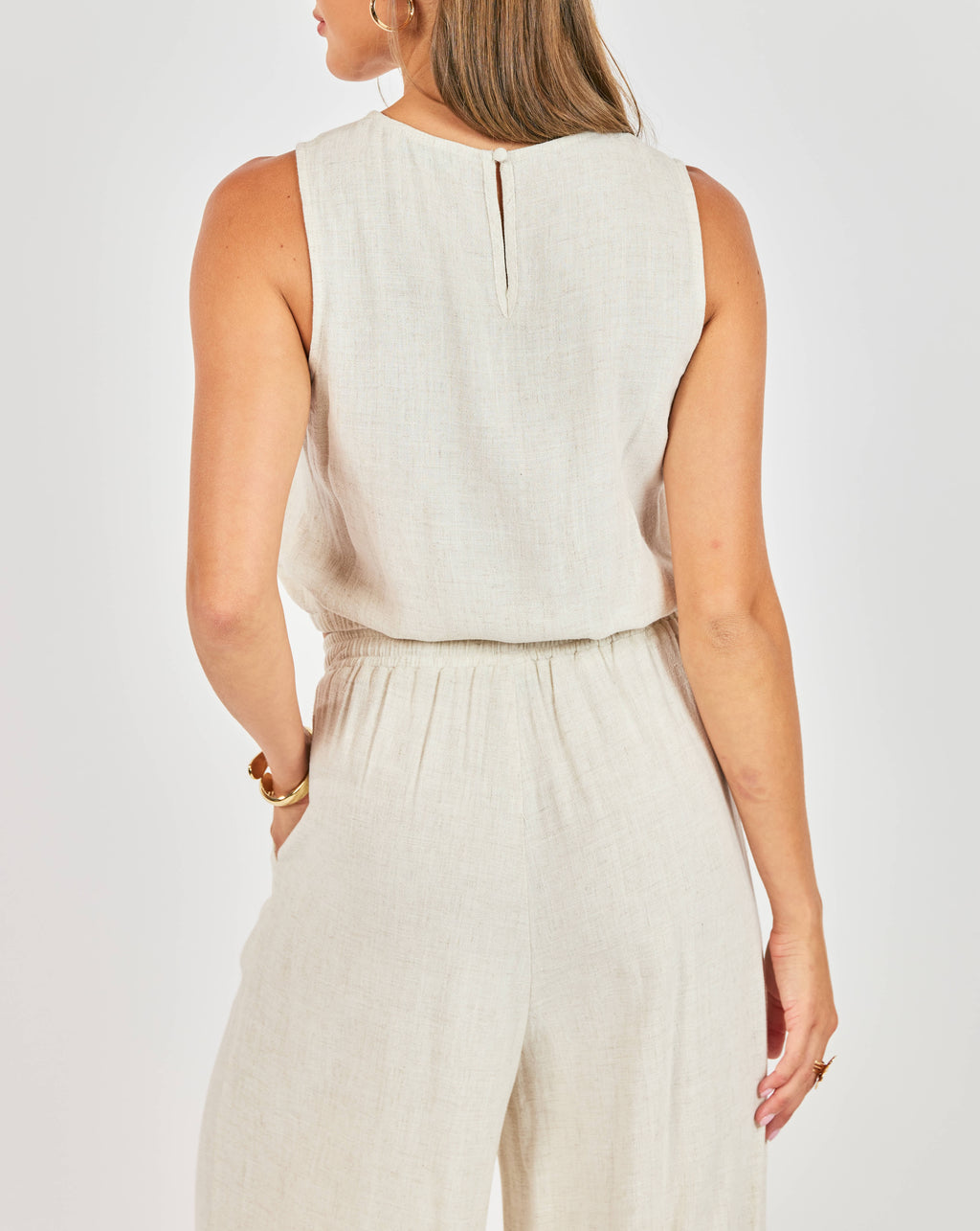 Sugarloaf Linen-Blend Top