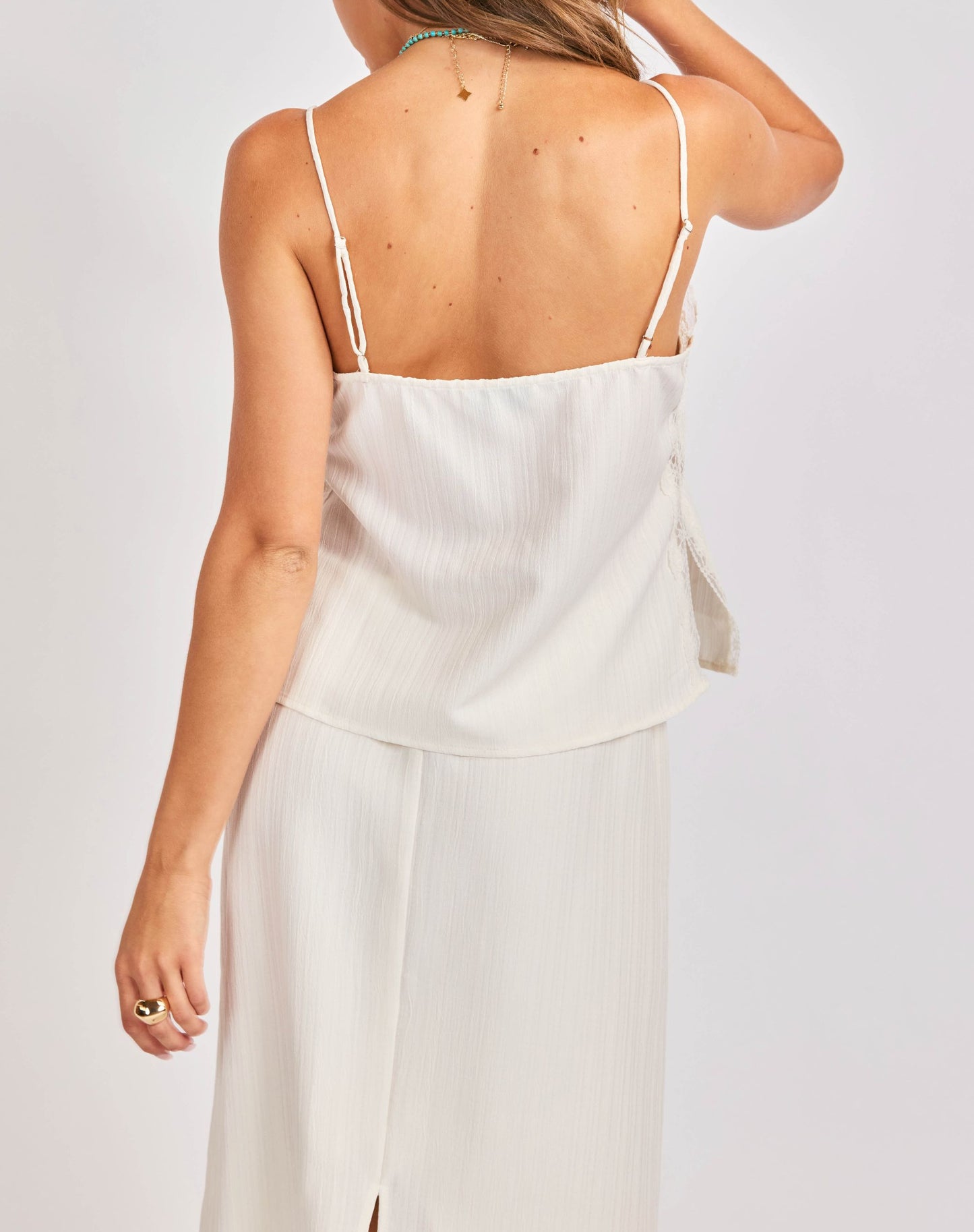 Fawn Lace Trim Cami