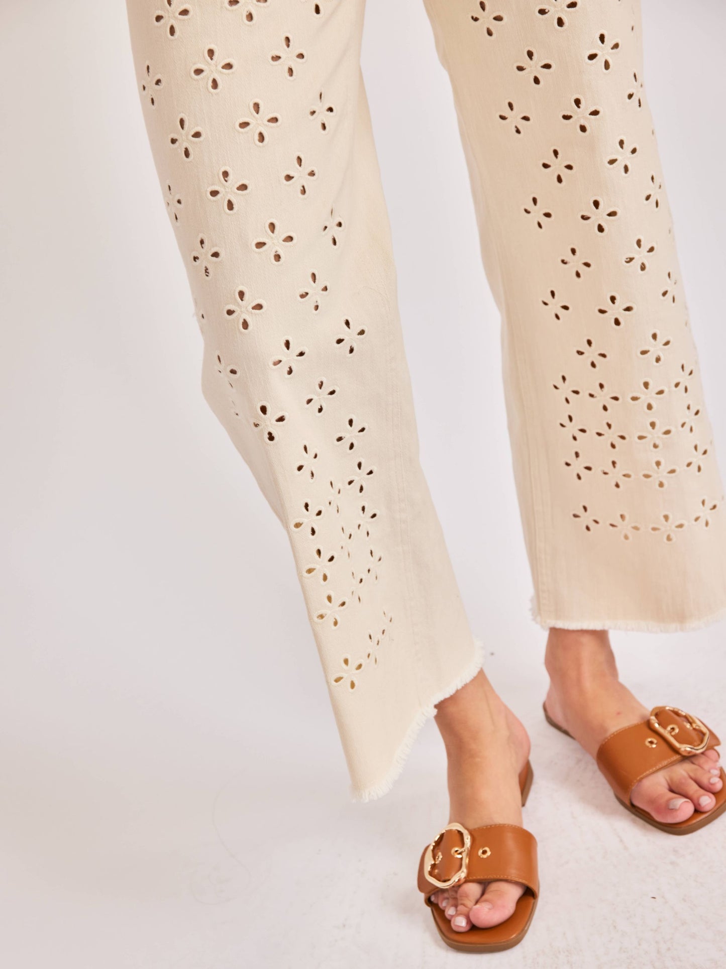 Clear Eyes Eyelet Pants