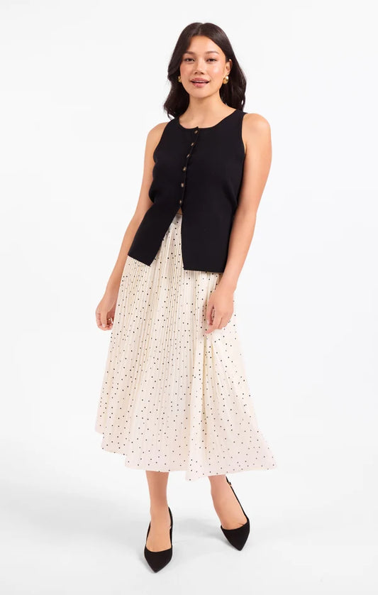 Letters Home Pleated Maxi Skirt