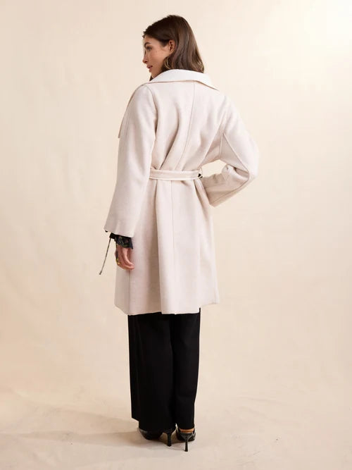 Adly Belted Wrap Coat