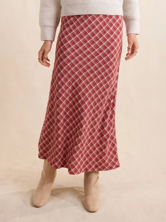 Hostess Plaid Skirt