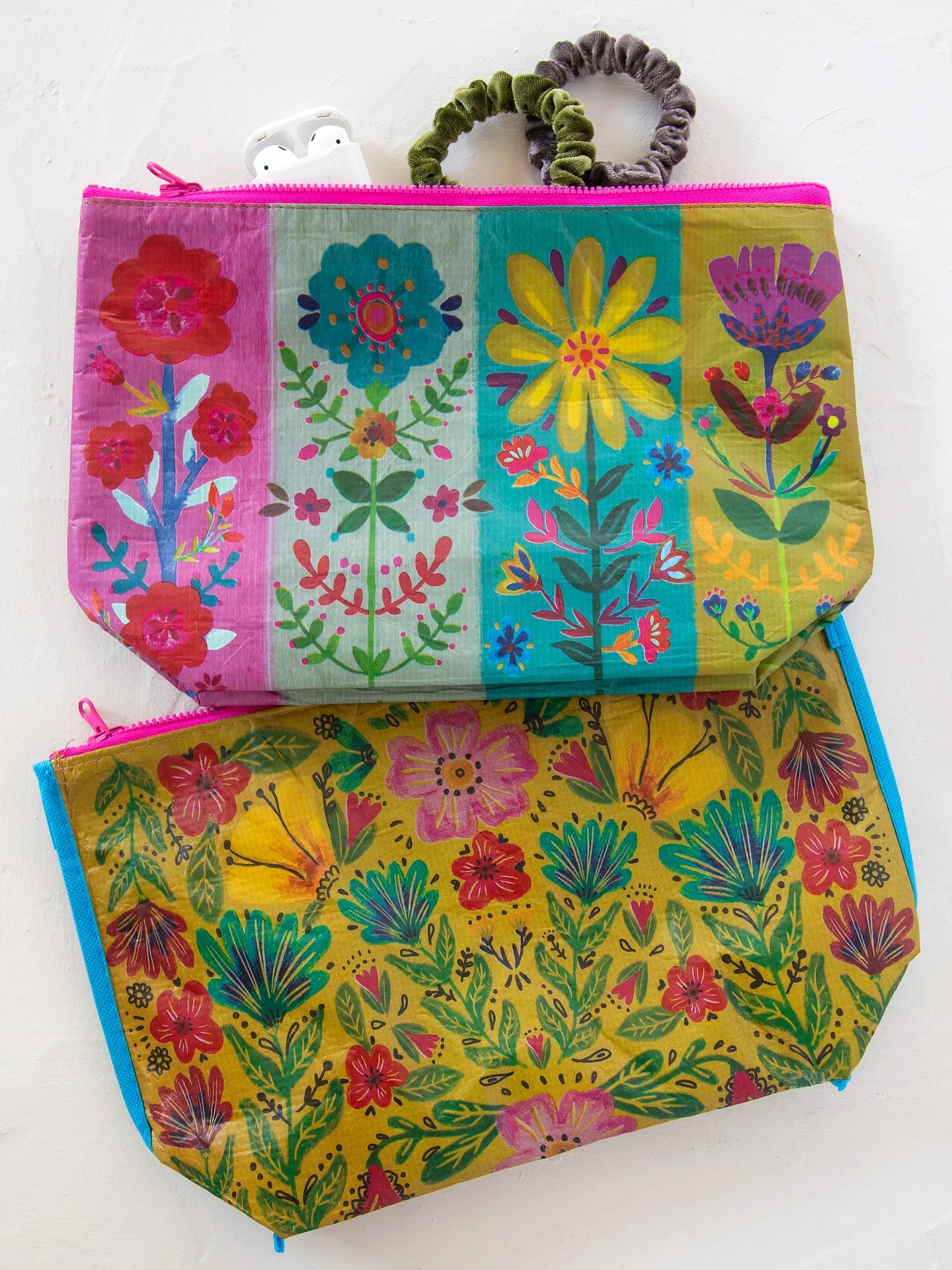 Reversible Zip Pouch | Rainbow Floral