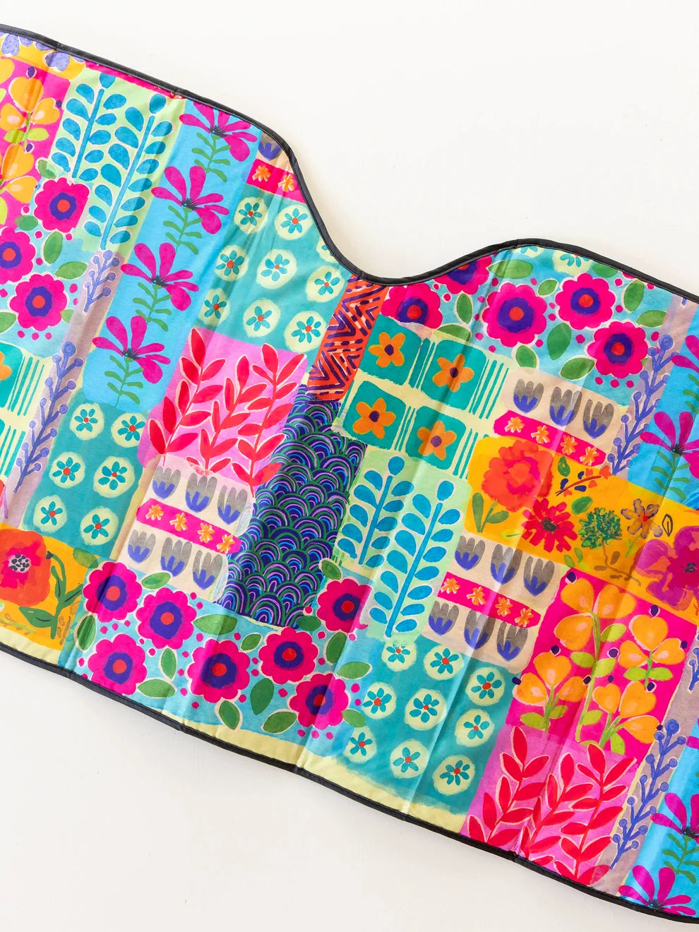 Car Sun Shade - Turquoise Patchwork